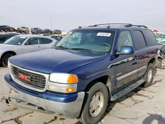 1GKEK13Z63J312178 - 2003 GMC YUKON BLUE photo 2