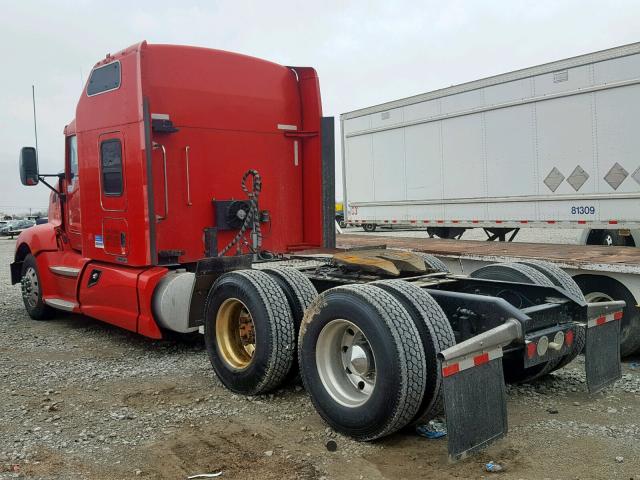 1XKAD48X4BJ294571 - 2011 KENWORTH CONSTRUCTI RED photo 3