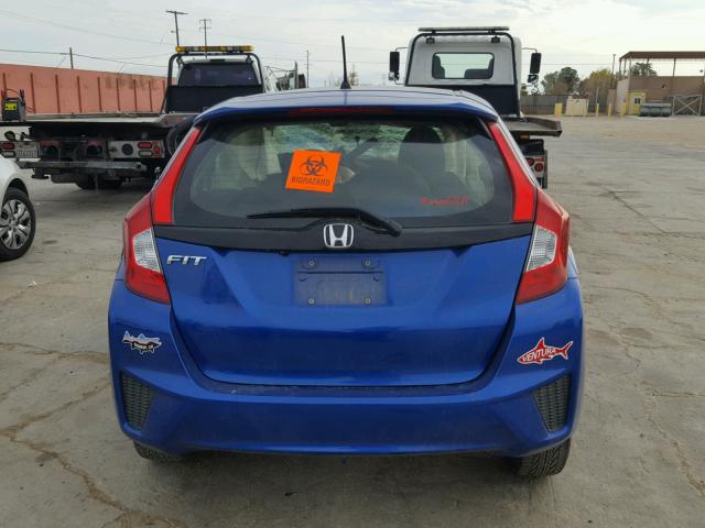 JHMGK5H54GS006855 - 2016 HONDA FIT LX BLUE photo 9