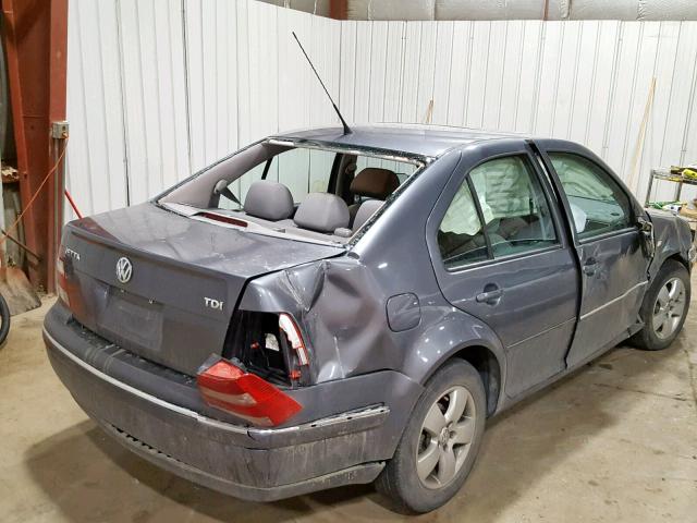 3VWSR69M35M029422 - 2005 VOLKSWAGEN JETTA GLS GRAY photo 4