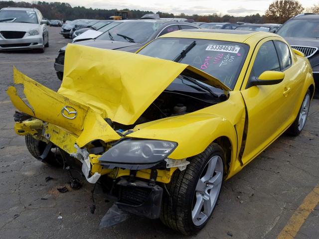 JM1FE17N540105173 - 2004 MAZDA RX8 YELLOW photo 2