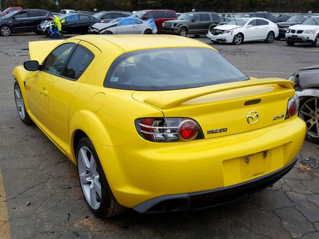 JM1FE17N540105173 - 2004 MAZDA RX8 YELLOW photo 3