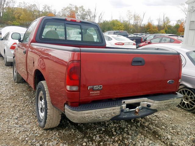 2FTRF17244CA87077 - 2004 FORD F-150 HERI RED photo 3