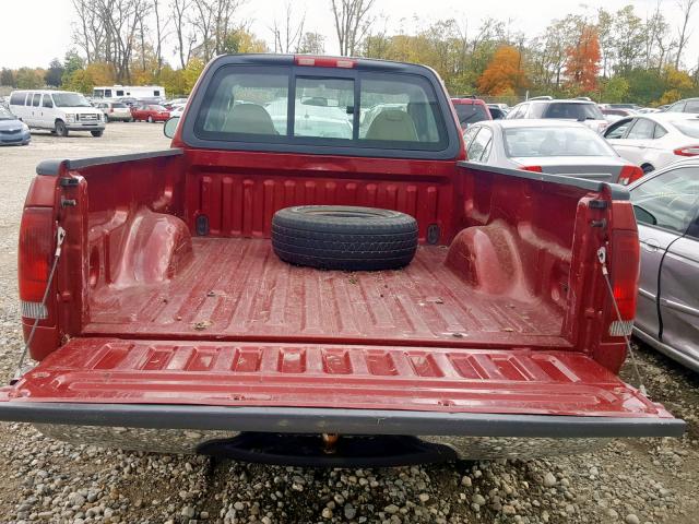 2FTRF17244CA87077 - 2004 FORD F-150 HERI RED photo 6