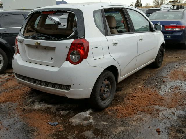 KL1TD6DE8BB149068 - 2011 CHEVROLET AVEO LS WHITE photo 4