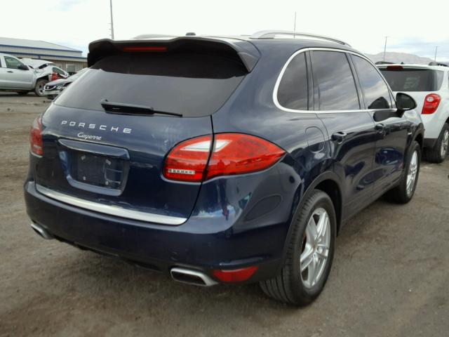 WP1AF2A23DLA20812 - 2013 PORSCHE CAYENNE BLUE photo 4