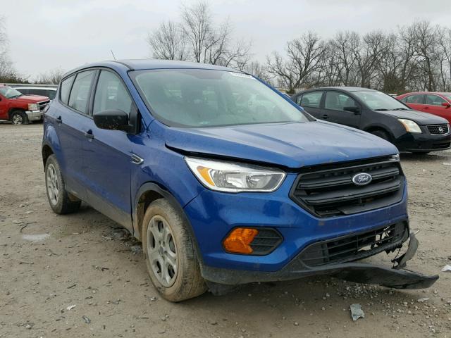 1FMCU0F71HUC42575 - 2017 FORD ESCAPE S BLUE photo 1