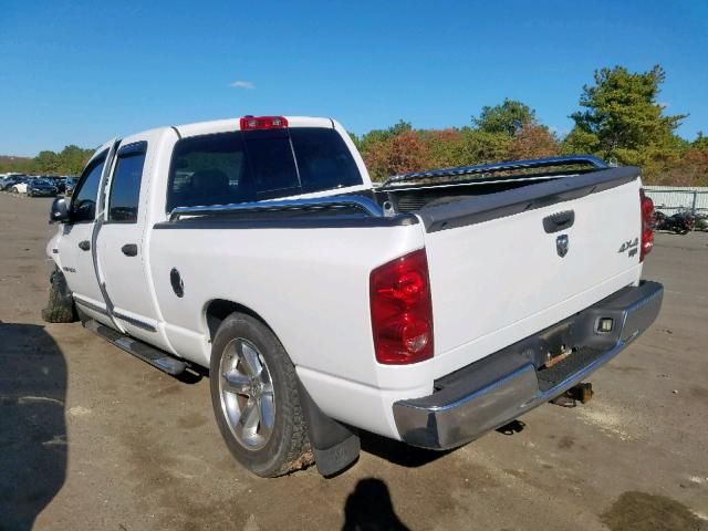 1D7HU18207S211142 - 2007 DODGE RAM 1500 S WHITE photo 3