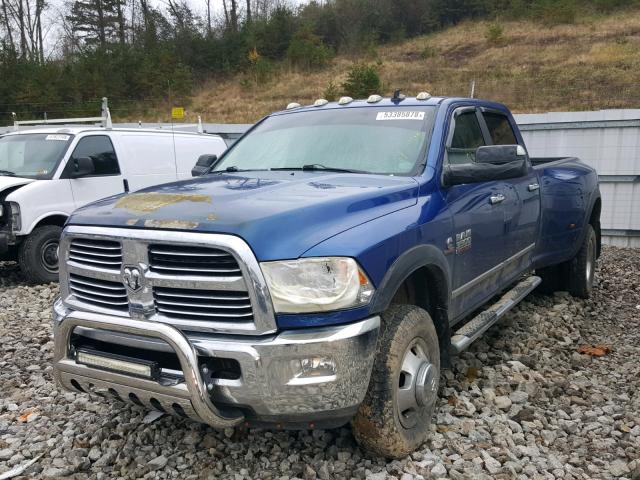 3C63RRHL2FG591045 - 2015 RAM 3500 SLT BLUE photo 2