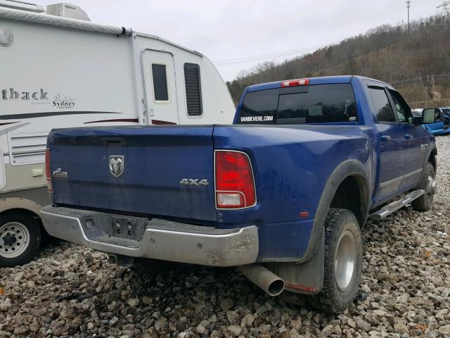 3C63RRHL2FG591045 - 2015 RAM 3500 SLT BLUE photo 4