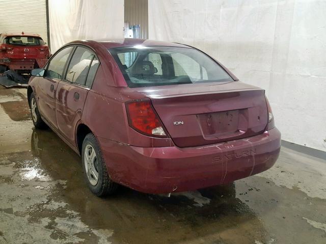 1G8AG52F95Z176203 - 2005 SATURN ION LEVEL RED photo 3