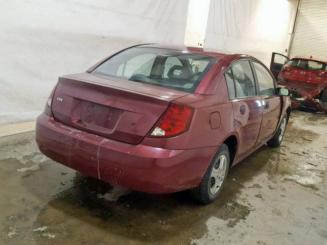 1G8AG52F95Z176203 - 2005 SATURN ION LEVEL RED photo 4
