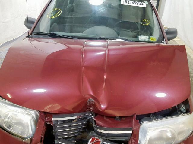 1G8AG52F95Z176203 - 2005 SATURN ION LEVEL RED photo 7
