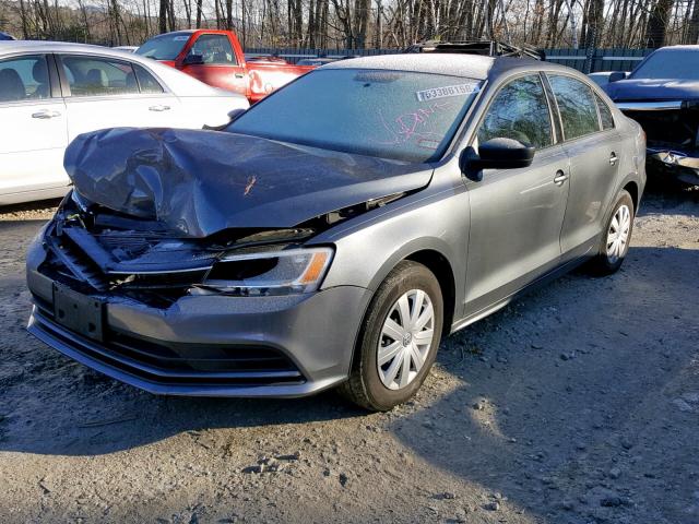 3VW2K7AJ7FM423812 - 2015 VOLKSWAGEN JETTA BASE 灰色 照片 2