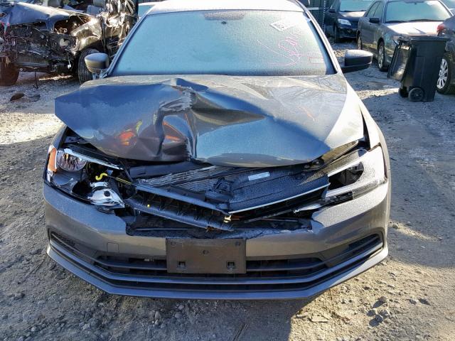 3VW2K7AJ7FM423812 - 2015 VOLKSWAGEN JETTA BASE 灰色 照片 9