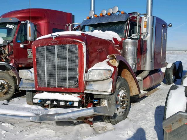 1XPXDB9X5AD104975 - 2010 PETERBILT 389 RED photo 2