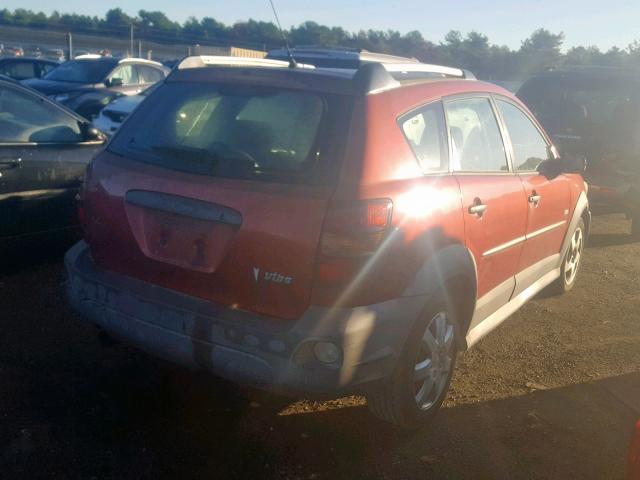 5Y2SL65806Z403322 - 2006 PONTIAC VIBE ORANGE photo 4