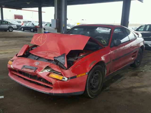 JT2SW21M9M0004163 - 1991 TOYOTA MR2 RED photo 2