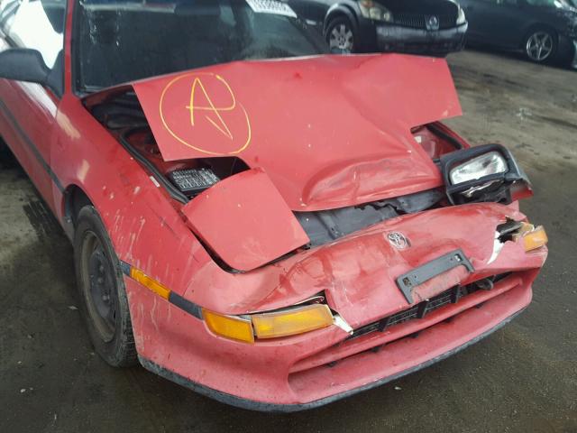 JT2SW21M9M0004163 - 1991 TOYOTA MR2 RED photo 9