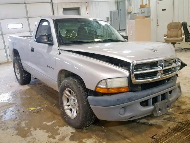 1B7FL26XX1S273633 - 2001 DODGE DAKOTA GRAY photo 1