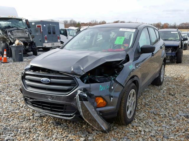 1FMCU0F76JUA88709 - 2018 FORD ESCAPE S GRAY photo 2