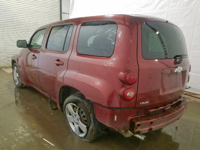 3GNDA13D88S633991 - 2008 CHEVROLET HHR LS RED photo 3