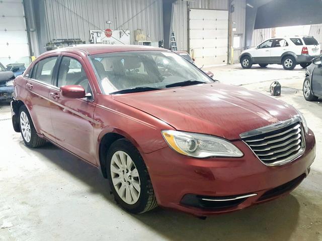 1C3CCBAB3EN209733 - 2014 CHRYSLER 200 LX BURGUNDY photo 1