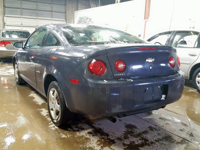 1G1AL18F287209200 - 2008 CHEVROLET COBALT LT CHARCOAL photo 3