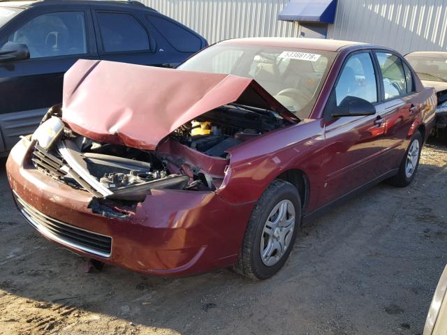 1G1ZS58F17F300735 - 2007 CHEVROLET MALIBU LS 勃艮第红 照片 2