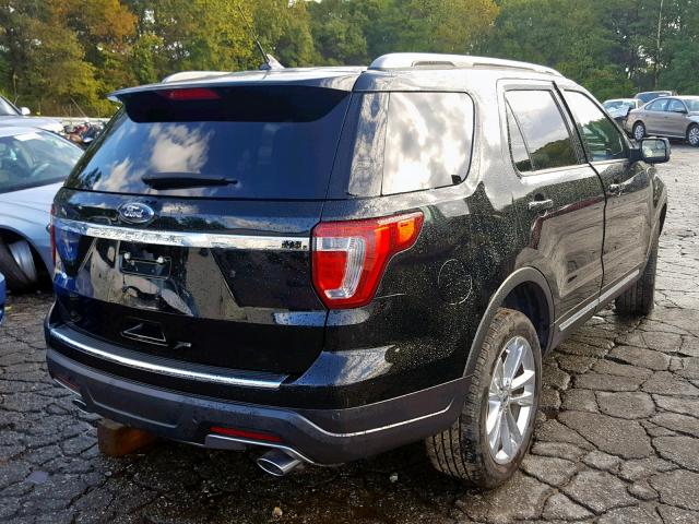 1FM5K7D83JGC38972 - 2018 FORD EXPLORER X BLACK photo 4