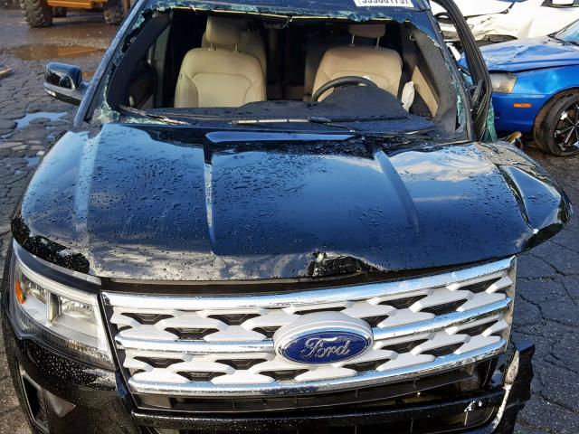 1FM5K7D83JGC38972 - 2018 FORD EXPLORER X BLACK photo 7