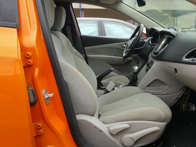 1C3CDFBHXDD171476 - 2013 DODGE DART SXT ORANGE photo 5