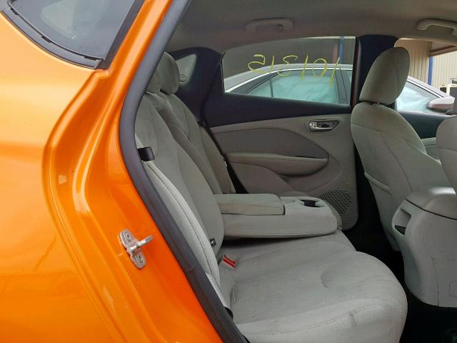 1C3CDFBHXDD171476 - 2013 DODGE DART SXT ORANGE photo 6