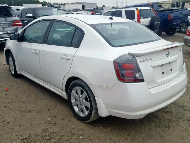 3N1AB6AP6AL683987 - 2010 NISSAN SENTRA 2.0 WHITE photo 3