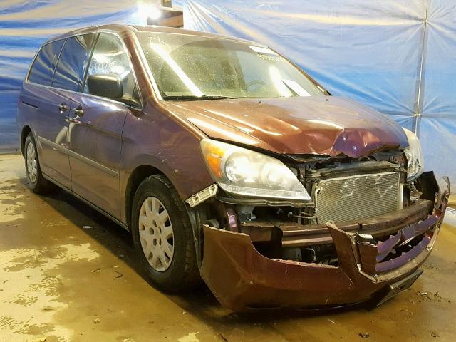 5FNRL3H23AB005072 - 2010 HONDA ODYSSEY LX MAROON photo 1