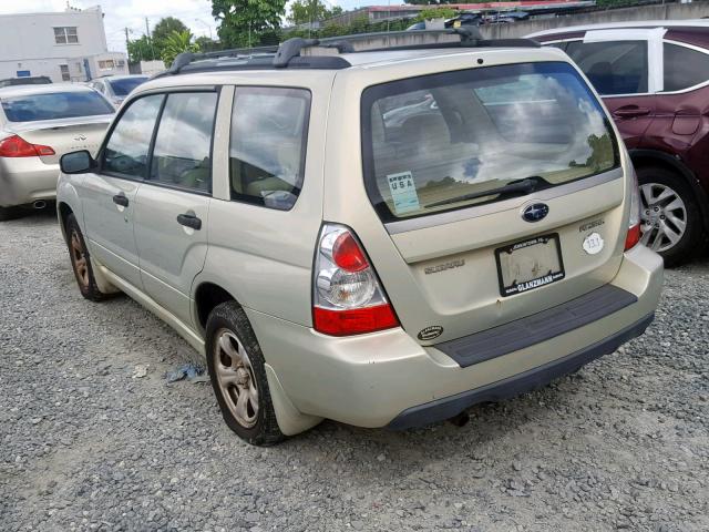 JF1SG63646H730727 - 2006 SUBARU FORESTER BEIGE photo 3