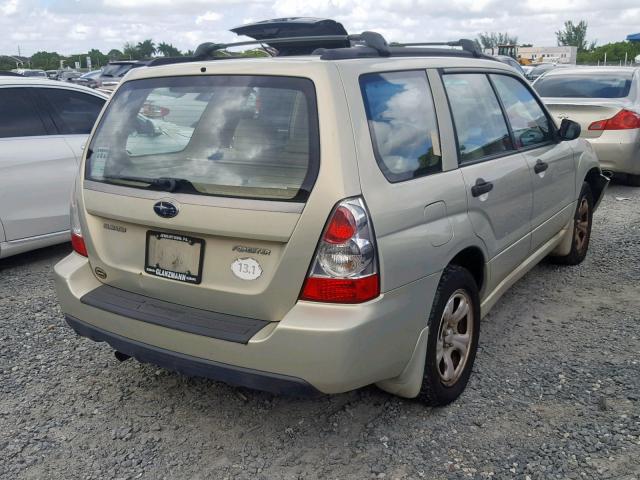 JF1SG63646H730727 - 2006 SUBARU FORESTER BEIGE photo 4