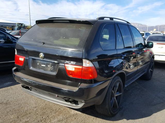 5UXFB33523LH45205 - 2003 BMW X5 4.4I BLACK photo 4