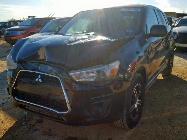 4A4AP3AU3DE009554 - 2013 MITSUBISHI OUTLANDER BLACK photo 2