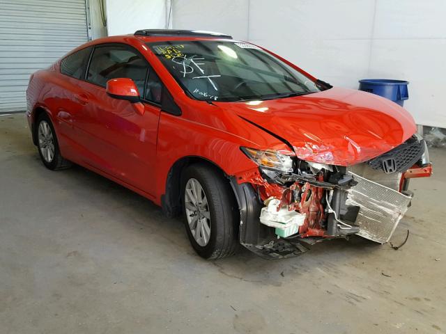 2HGFG3B00CH525520 - 2012 HONDA CIVIC EXL RED photo 1