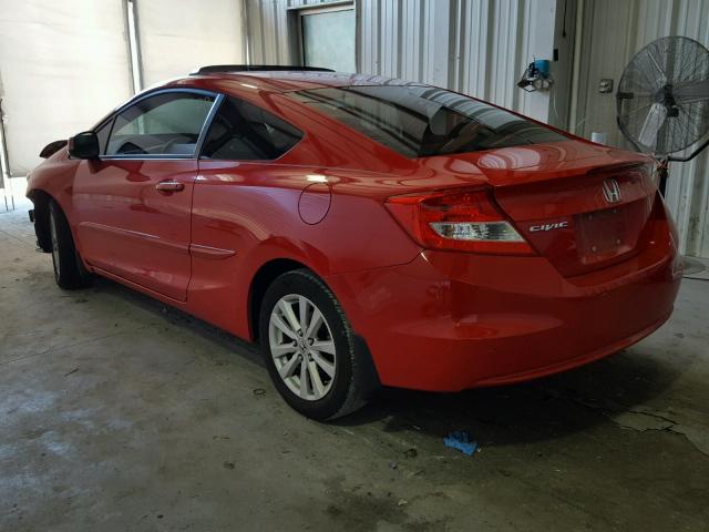 2HGFG3B00CH525520 - 2012 HONDA CIVIC EXL RED photo 3