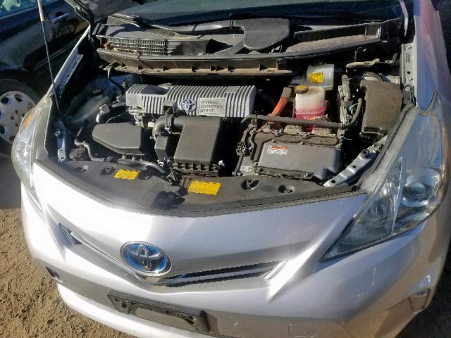 JTDZN3EU9C3050386 - 2012 TOYOTA PRIUS V SILVER photo 7