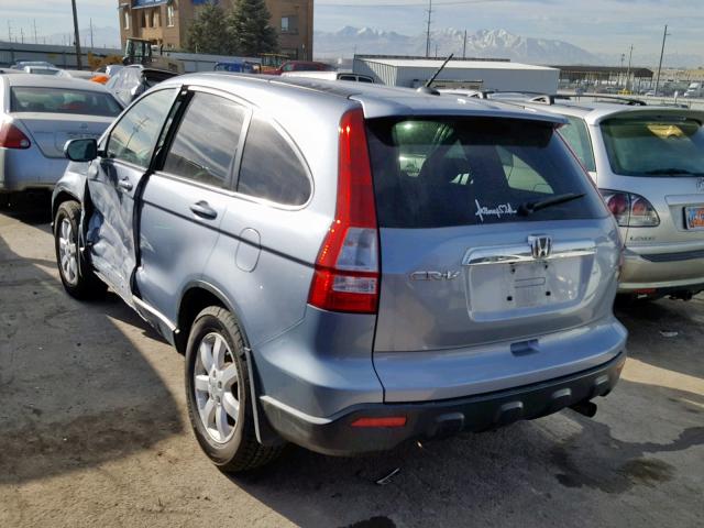 5J6RE48737L004533 - 2007 HONDA CR-V EXL BLUE photo 3