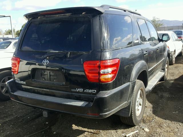 5TDBT48A12S083720 - 2002 TOYOTA SEQUOIA LI BLACK photo 4