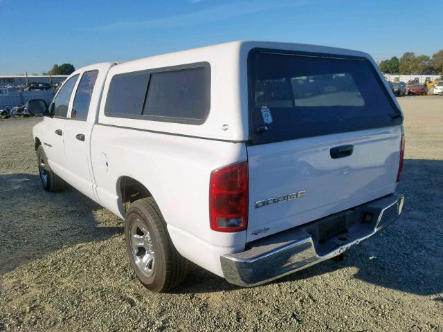 1D7HA18N84S634128 - 2004 DODGE RAM 1500 S WHITE photo 3