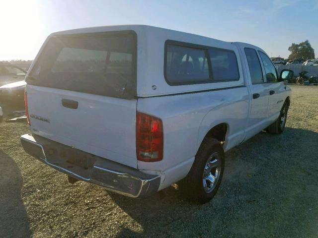 1D7HA18N84S634128 - 2004 DODGE RAM 1500 S WHITE photo 4