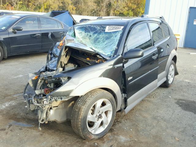 5Y2SL65888Z408416 - 2008 PONTIAC VIBE BLACK photo 2