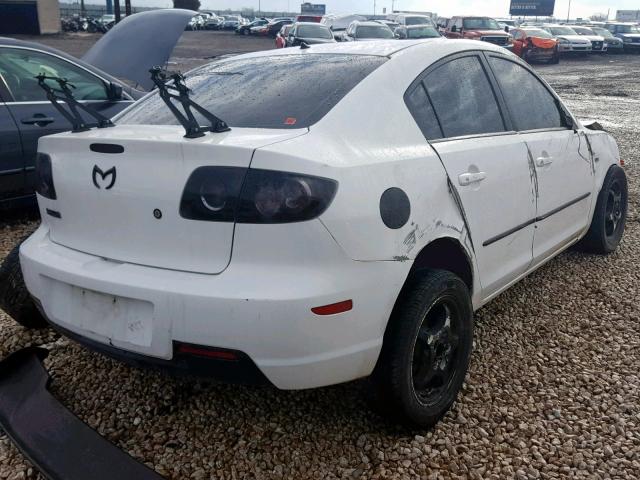 JM1BK323671617449 - 2007 MAZDA 3 S WHITE photo 4