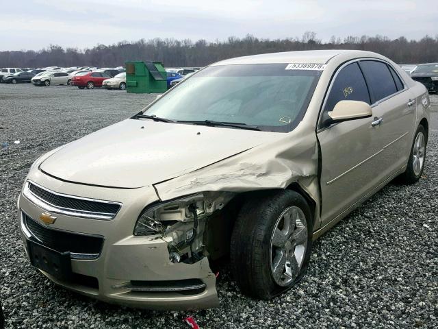 1G1ZD5E07CF354738 - 2012 CHEVROLET MALIBU 2LT GOLD photo 2