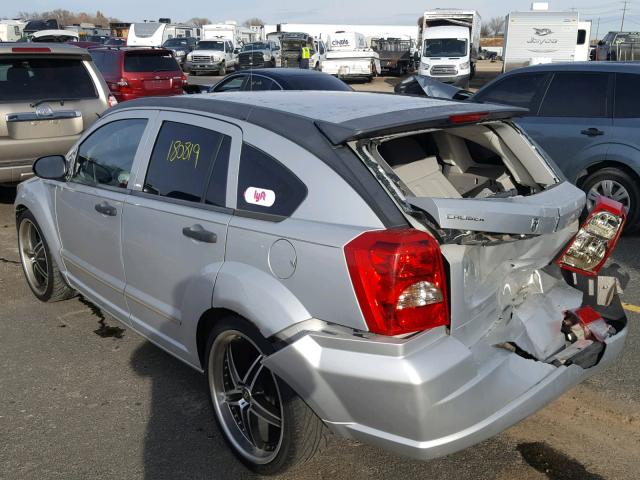 1B3HB48B57D113795 - 2007 DODGE CALIBER SX GRAY photo 3